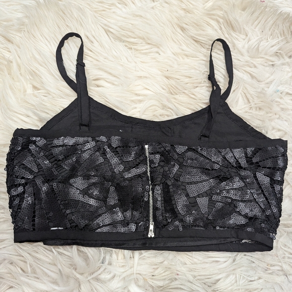 Sequined crop top - Picture 3 of 4